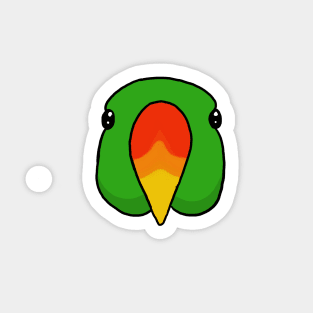 Eclectus Parrot Face Sticker